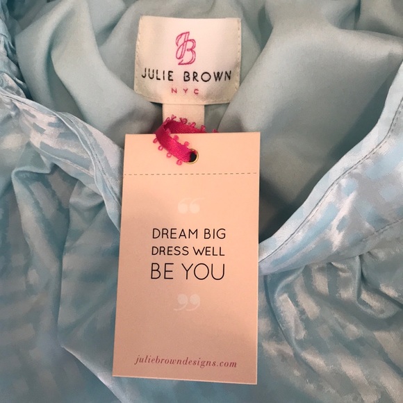 Julie Brown NYC Tulip Skirt Swan Lake Blue 2 - Picture 5 of 5